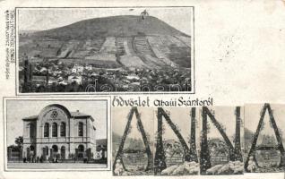 Abaújszántó zsinagógával (ráragasztott Anna felirattal)