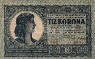 1919. augusztus 10K T:II Csak egyszer hajtva!