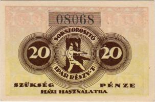 1921. Sokszorosító Ipar RT. 20f T:I