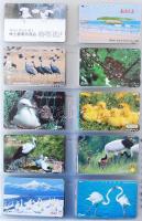 1025 klf darabos JAPÁN telefonkártya gyűjtemény, komplett sorok, jó motívumok, szépen rendezve, jó g...