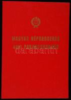 1981 Magyar Néphadsereg 4011 parancsnoka dicsérő oklevél