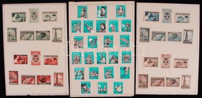 376 darabos magyar gyufacímke gyűjtemény lapokon