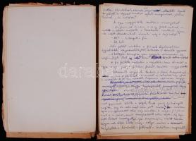 Csurka István (1934-2012) egy novellájának autográf kézirata 60 lapon egy-két gépelt oldallal. A szö...