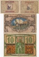 1918-19. Sopron 10f,50f (1918.),50f 2 klf színvariáns T:II,II/III,IV