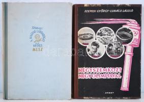 2db sport témájú könyv: Szepesi György-Lukács László: Négyszemközt négy olimpiával; Földessy: A magyar labdarúgás és a 60 éves MLSZ