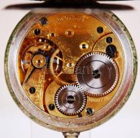 Omega zsebóra porcelán számlappal, másodpercmutatóval, a mutatók hiányoznak, de jól jár /
Swiss pock...