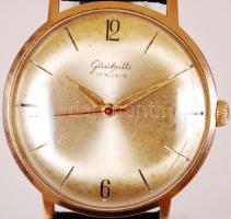 Glashütte automata férfi karóra, új bőr szijjal jól jár / 
Glashütte automatic men's wristwatch...