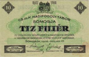 1916. Somorja/ hadifogolytábor 10f T:I