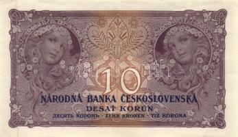 Csehszlovákia 1927. 1K (2x) közeli sorszámúak T:II
Czechoslovakia 1927. 10 Korun (2x) close serials ...