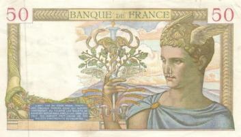 Franciaország 1938. 50Fr T:II-,III
France 1938. 50Fr C:aVF