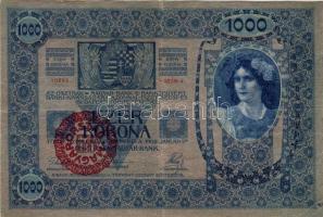 1902. 1000K piros "Magyarország" fny-sal T:III+