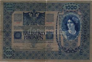 1902. 1000K piros "Magyarország" fny-sal T:III+