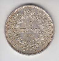 Franciaország 1970. 10Fr Ag "Herkules csoport" T:1- ph. France 1970. 10 Francs Ag "Hercules group" C:AU edge error