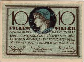 1921. Sokszorosító Ipar RT. 10f T:II+