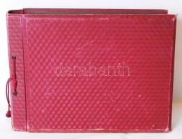 1932 / 1934 Fotóalbum két, Magyarország területén tett harcászati utazás képi dokumentációjával, 2db...