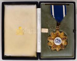 Szudán DN. "Nagy Nílus rend 3. osztály" Ag kitüntetés eredeti adományozói dísztokban! T:1- Sudan ND. "Order of the Two Niles 3rd class sash badge" Ag decoration in original box! C:AU