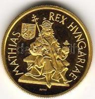 1990. 5000Ft "Mathias Rex" arany 6,982g T:BU R! Csak 10000db!