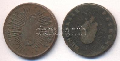 1763/63. Rézdénár "Mária Terézia" (2x) T:2-,3