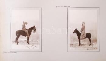 1907-1908 "Equitation zu Czernowitz", fotóalbum a csernyivci k.u.k. katonai lovasiskolából...