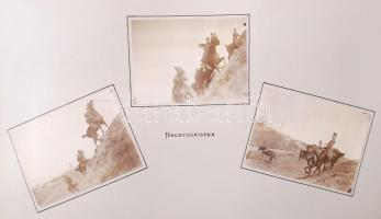 1907-1908 "Equitation zu Czernowitz", fotóalbum a csernyivci k.u.k. katonai lovasiskolából...