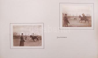 1907-1908 "Equitation zu Czernowitz", fotóalbum a csernyivci k.u.k. katonai lovasiskolából...