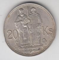 Szlovákia 1941. 20K Ag &quot;Cirill és Metód&quot; T:2 Slovakia 1941 20 Korun Ag &quot;St. Kyrill and St. Methodius&quot; C:XF