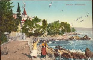 Abbazia feeding gulls