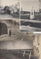 1914-1918 11db I. világháborús katonai felvétel különböző hadszínterekről, különféle méretben; az eg...