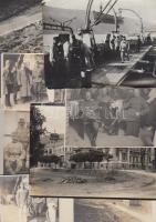 1914-1918 12db I. világháborús katonai felvétel különböző hadszínterekről, különféle méretben /  World War I military photos