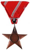 1949. "A Magyar Népköztársasági Érdemérem bronz fokozata" zománcozott bronz kitüntetés mel...