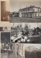 1914-1918 13db I. világháborús katonai felvétel különböző hadszínterekről, különféle méretben / 
Wor...