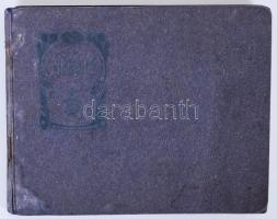 1917 29db I. világháborús katonai felvételt tartalmazó album / 
World War I military photos in album