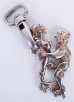 Erotikus jelenetet ábrázoló, mozgatható fém kulcstartó /  Metal keychain with movable elements depicting an erotical scene