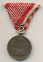 1914. &quot;Ferenc József Bronz Vitézségi Érem &quot;Der Tapferkeit&quot; Br kitüntetés mellszalagon Szign.: Tautenhayn T:2 Hungary 1914. &quot;Franz Joseph Medal for Bravery bronze&quot; Br medal Sign.: Tautenhayn C:XF