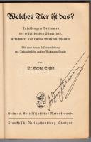 Dr. Georg Stehli: Welches Tier ist das? Stuttgart 1940. Franckhsche Verlagschandlung. Sok képpel, tá...