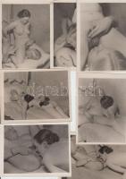 cca 1930 7db pornó fotó két leszbikus hölgy szerelméről /  Lesbian porn photos, 12x9cm