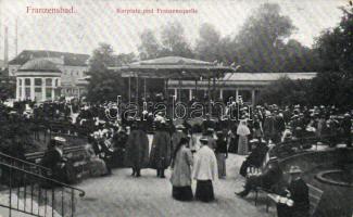Frantiskovy Lázne spa square and Francis' Spring (small tear)