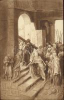 La vita di Gesu, Jézus élete - 5 db megíratlan művészlap D. Mastroianni szobrai alapján