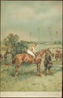 LOVAK - 7 db régi, használatlan művészi képeslap, közte lithok is