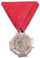 1908. "Polgári Jubileumi Kereszt" mellszalagon T:2- Hungary 1908. "Diamond Jubilee Cross for the Civil List" C:VF