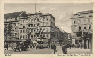 Berlin Unter den Linden with automobile and autobus (fa)