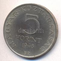 1948. 5Ft Ag "Petőfi" T:2-