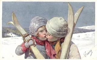 Kissing children, s: K. Feiertag (fa)