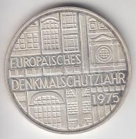 NSZK 1975F 5M Ag "Európai Műemlékvédelem" T:PP GFR 1975F 5 Mark "European Monument Protection Year" C:PP