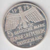 NSZK 1975F 5M Ag "Európai Műemlékvédelem" T:PP
GFR 1975F 5 Mark "European Monument Pr...