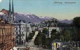 Salzburg Westbahn street with tram (EM)