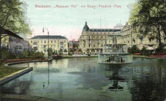Wiesbaden Nassauer Hof with Kaiser Friedrich square (EB)