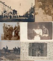 1912-1919 13db katonai fotólap életképekkel