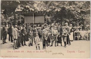 Trencsén Teplitz Musik vom Hotel