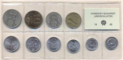 1985. 2f-20Ft 10db klf érmés forgalmi sor fóliatokban T:1